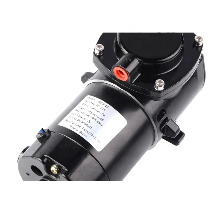 High Quality 12 Volt Dc Mini Micro Piston air Vacuum Pump Suction Precision Aluminum Alloy Electric