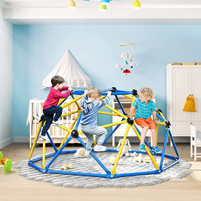Multi-Size 6-16 FT Outdoor Gym Toy Domes Climber Frame Climbing Dome for Children Play with Swing Tent and Cover Super Fun