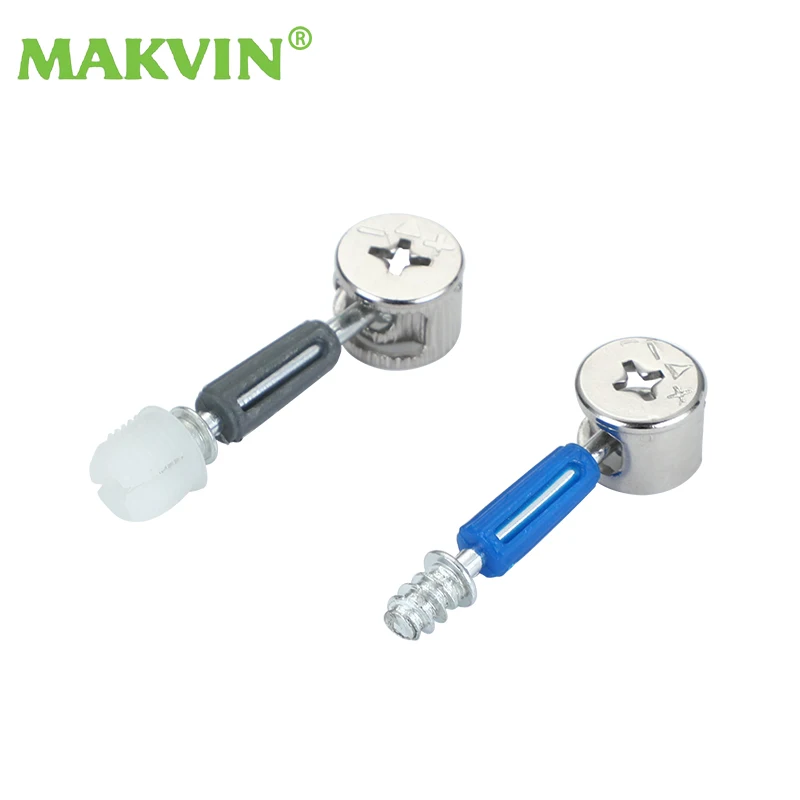 Furniture Fitting 3 in 1 Eccentric Wheel Nut Connector Fasteners Furniture Mini Fix Connection Fixer Screw