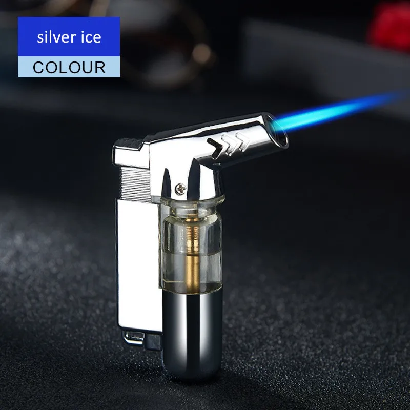 Hot sale gas torch burner lighter jet flame thrower bbq lighter house flame gun for BBQ butane cigar lighter