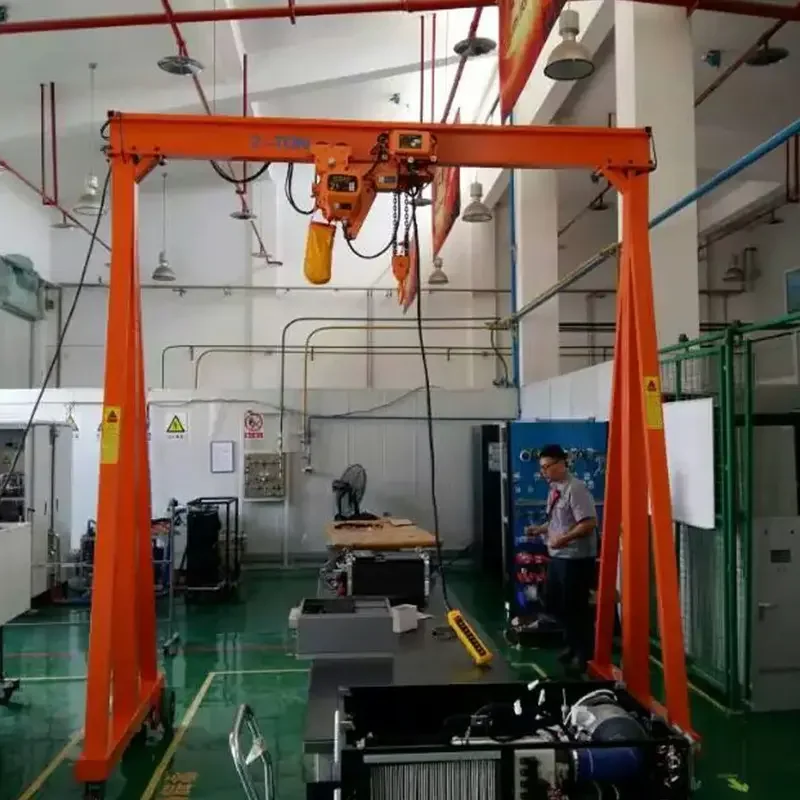 Factory Supply Rail Mounted 2 Ton 5 Ton 10 Ton A Frame Monorail Hoist Single Girder Gantry Crane For Indoor and Outdoor Use