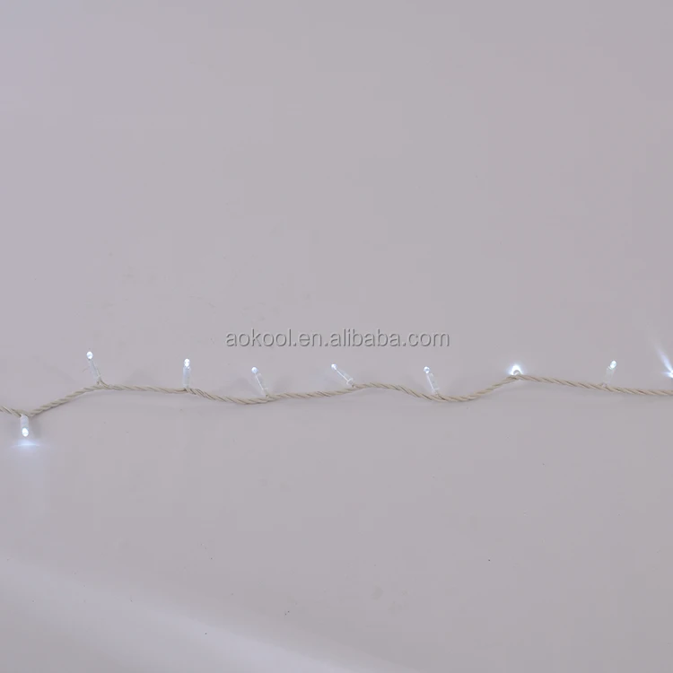 110V 220V Christmas LED Garland Waterproof Rubber Cable String lights