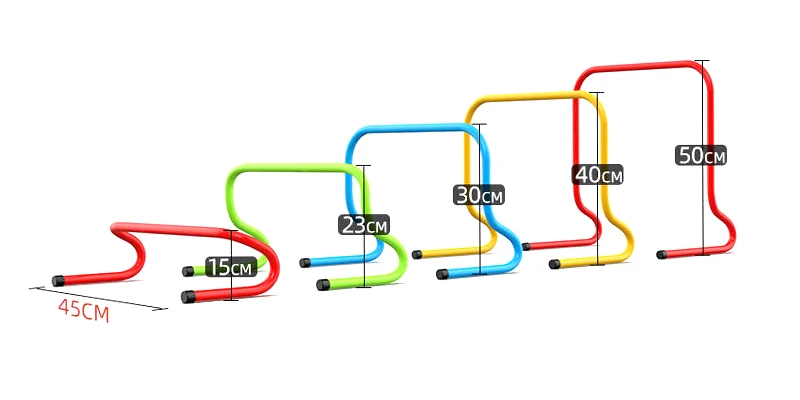 Football Soccer Basketball Equipment Speed Adjustable Speed And Agility Soccer Training  Agility Hurdles