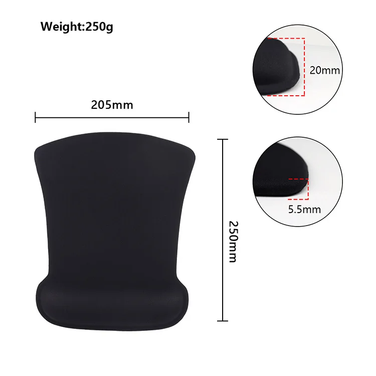 Ergonomic Gaming Office Mouse Pad Non-Slip Silicone Base Mousepad with Rest Wrist Support
