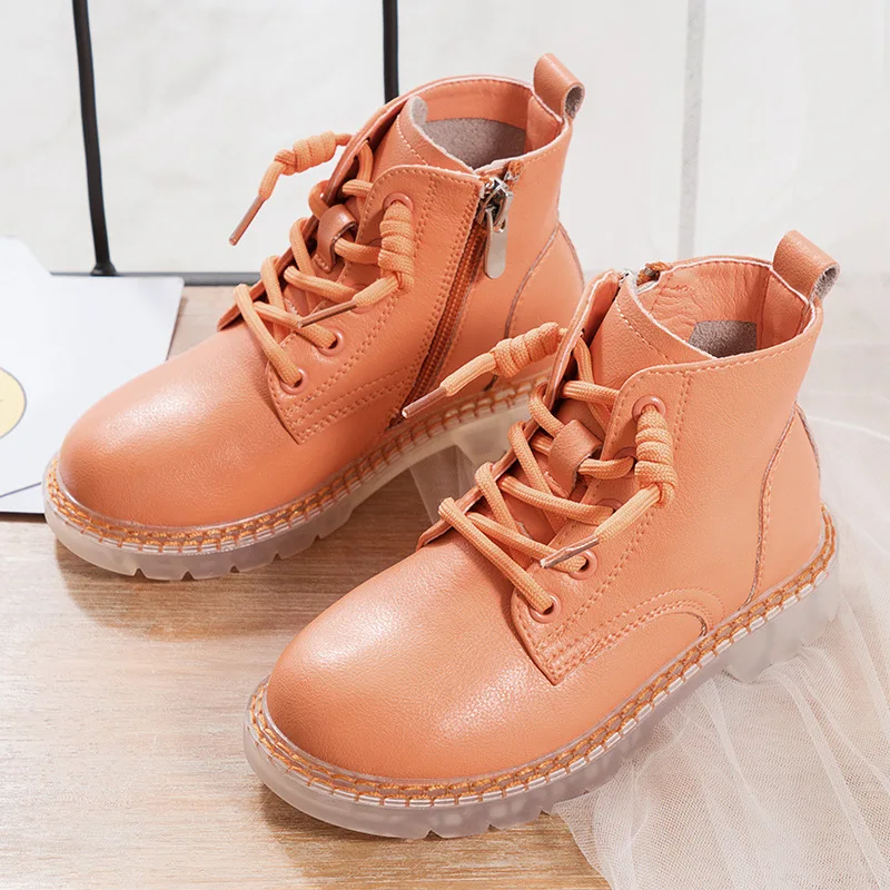 Factory Wholesale Fashion Winter Warm Comfortable Kids Ankle Snow Boots Boys Girls Short Booties Waterproof Child Leather boots