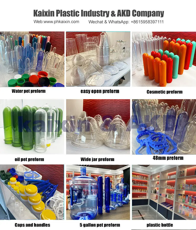 Custom transparent pet preform 500 ml 24 mm 28mm 30mm 38mm 48mm water bottle pet plastic preform for bottle