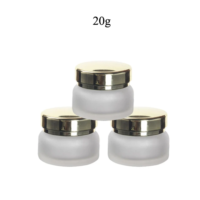 Небольшой заказ Fuyun, оптовая продажа, роскошный дизайн, 20 г Матовая пустая косметическая стеклянная банка