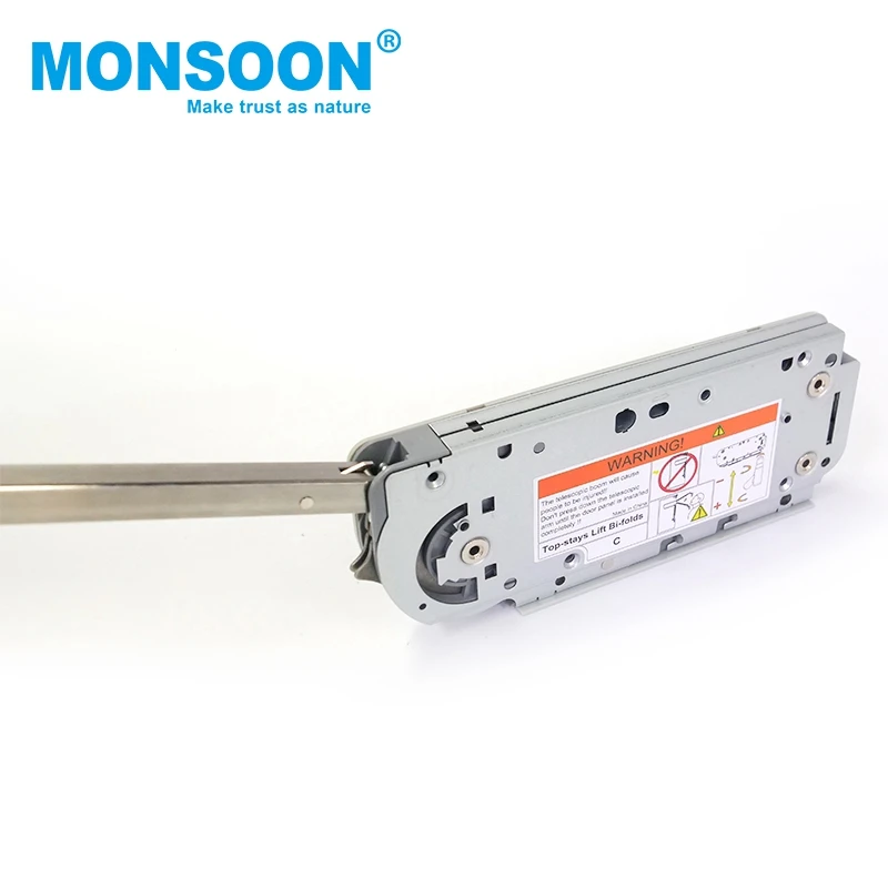 Furniture Hardware iron upward opening system Cabinet Door Support Soft Close Flap Stay For Cabinet Door