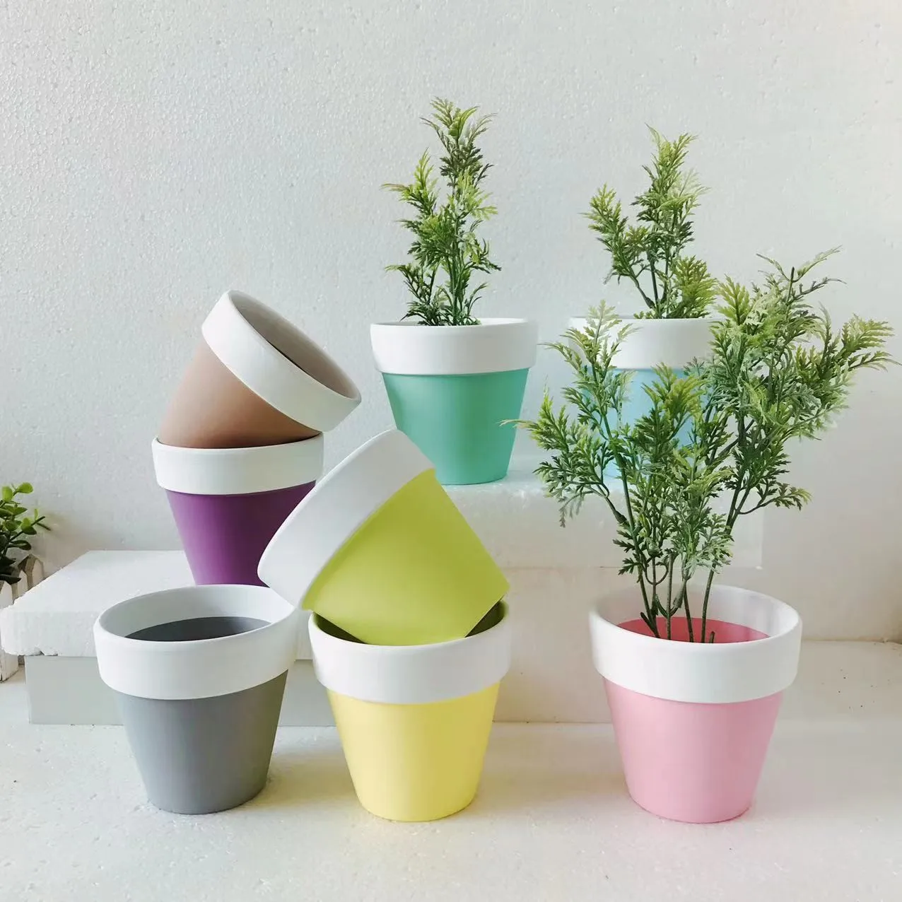 Naturix Succulent Customized Decorative Flower Plant  Low MOQ 1 2 3 4 5 6 7 inch Indoor Outdoor Mini Clay Terracotta Pot