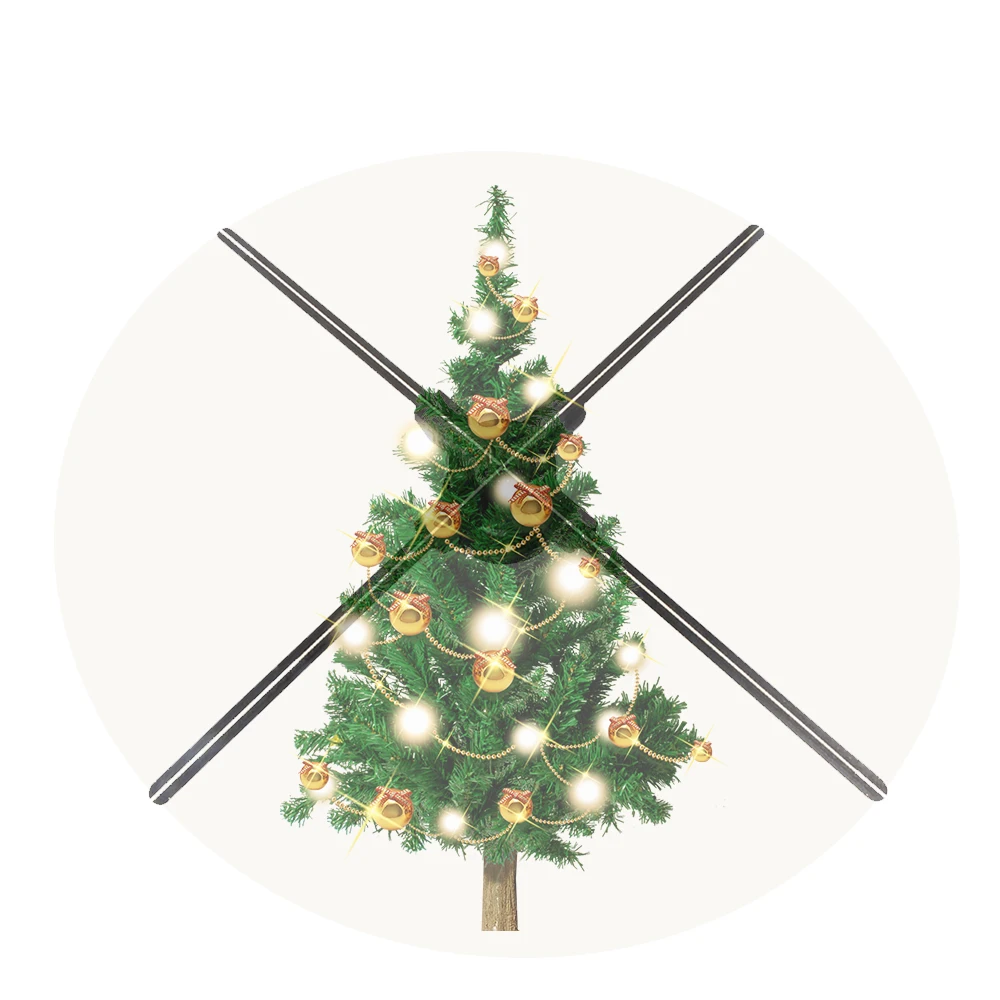 Горячая Распродажа Светодиодный 3d голографический вентилятор 64 см Голограмма рекламный продукт с 4 лезвиями