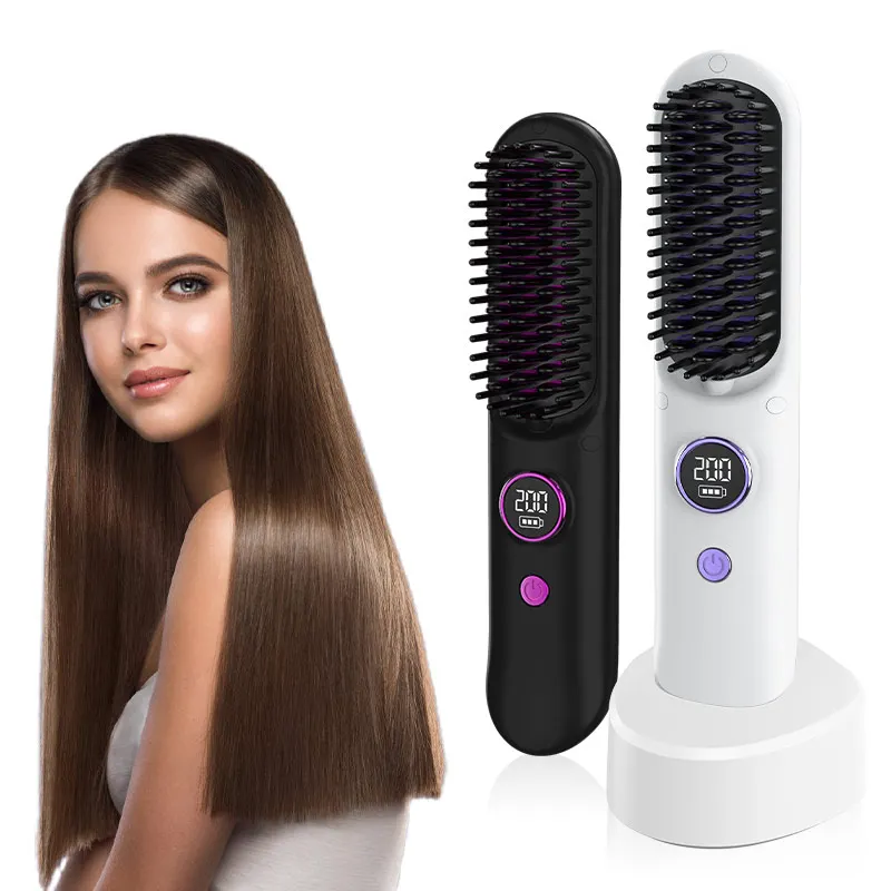 Factory Wholesale Hot Selling Best Electric Flat Iron Dry Steam Hair Straightener Comb