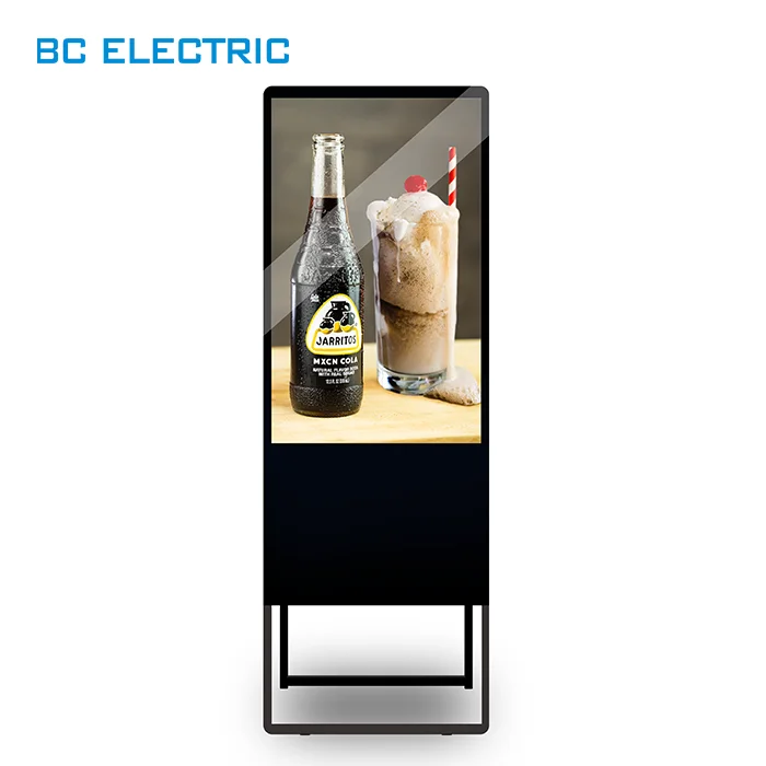 
BC1000 43 inch floor standing lcd display screen for retail shop store POS POP 