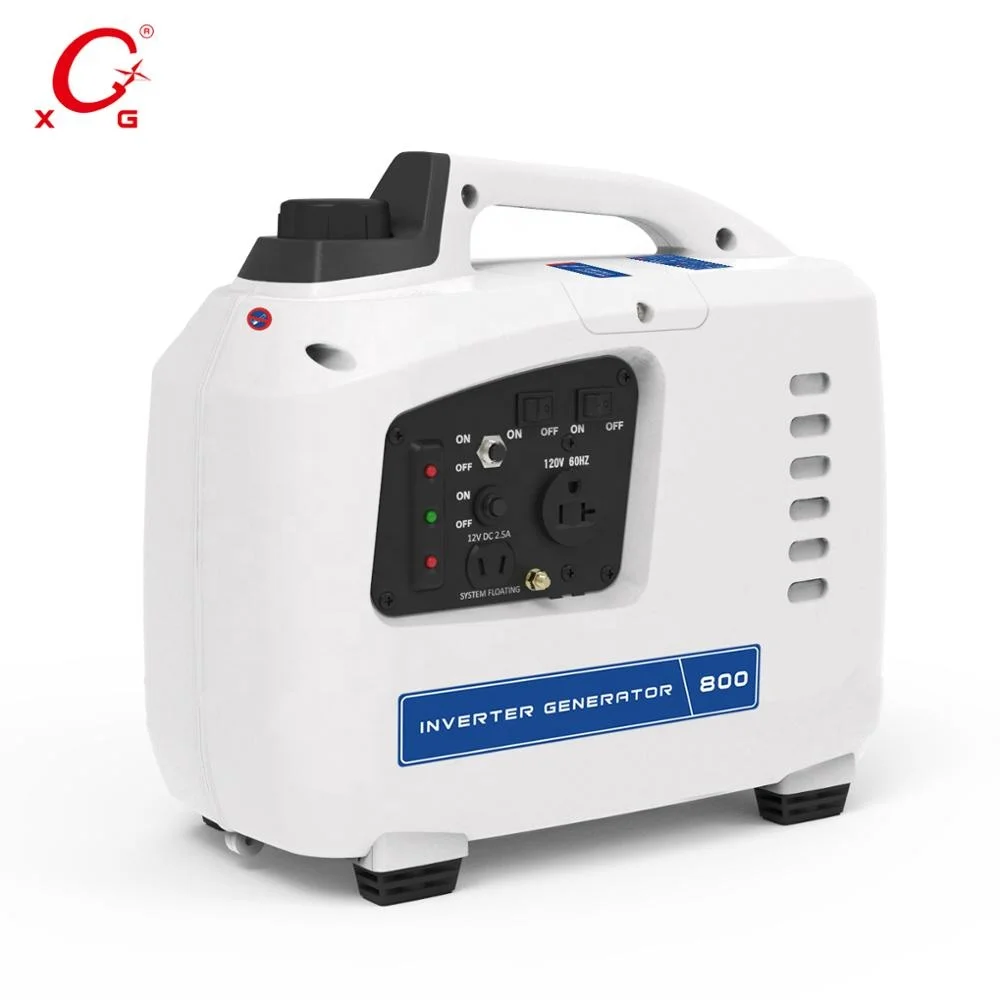 Light Silent 1.0kVA  Gasoline Generator Digital Camping Inverter Generator 800W Portable Suitcase Recoil Start Mini Generator