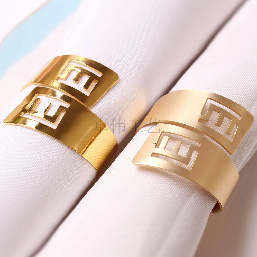  Servilletero Rose Gold Hotel Metal Accessories Technology OEM Surface Die Cast Feature Eco Material Decoration Napkin