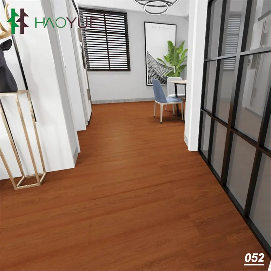 4mm 5mm 6mm Home Decoration Hdf White Core High Gloss Click Installation Wood Color Spc Flooring