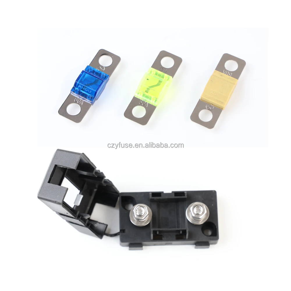 fuses 23A~200A AFS AMI MINI ANL MIDI PC Material Bolt-On Bolt Down ANS auto fuse