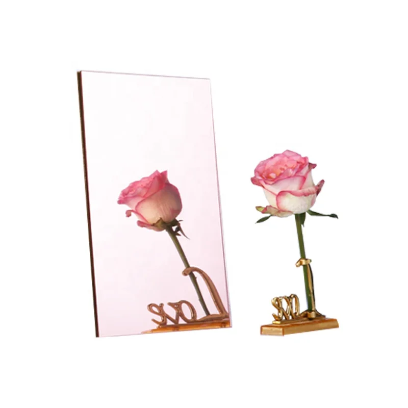 High Reflective 1220x2440mm Gold Silver Rose God Mirror Acrylic Sheet Full Length Mirror Wall Mirror Stickers