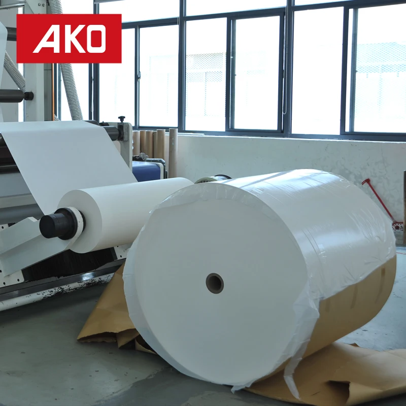 Термотрансферная бумага 70gsm термоплавкий клей 58gsm Glassine вкладыш для ленточной печати