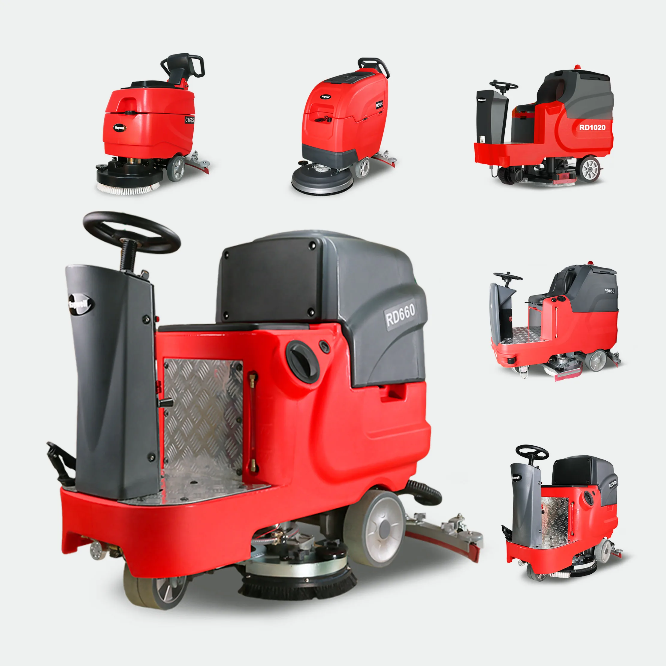 Cheap Price Best Selling Automatic 550W Traction Motor Power Ride On Tile Scrubbing Machine Floor Scrubber