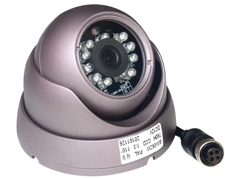
waterproof high quality 170 degree low illumination bus/truck camera plastic conch with IR and led clear night vision 