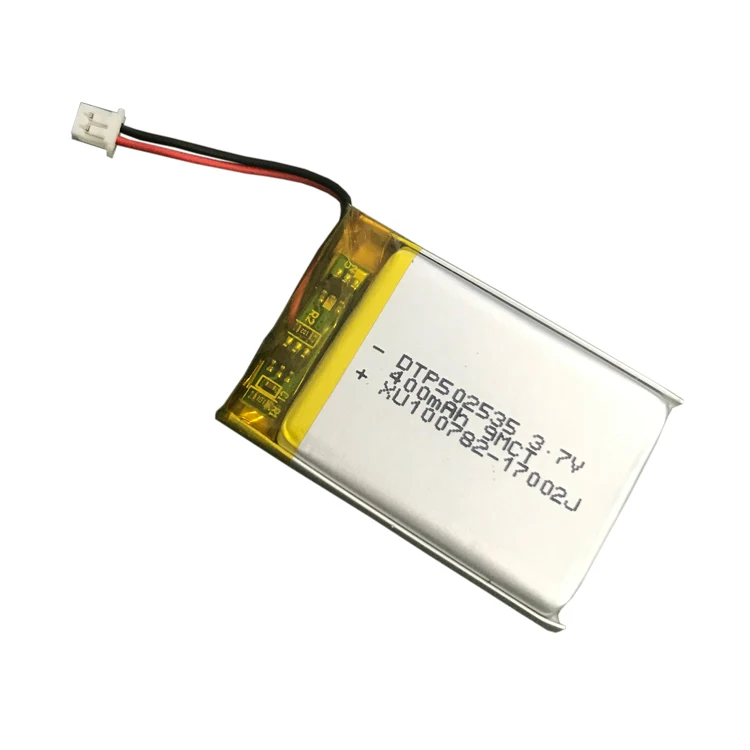 3.7v 502535 052535 400mah lithium li polymer battery for Speaker