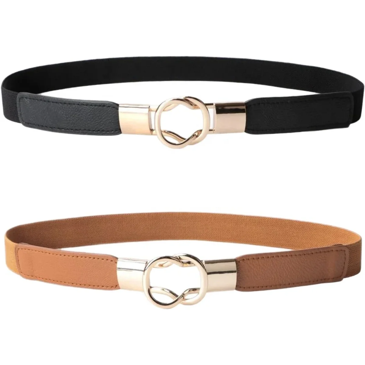 Wholesale Women Thin elastic Women Skinny belt Skinny Belt for Dresses Retro Ladies Waist Belt