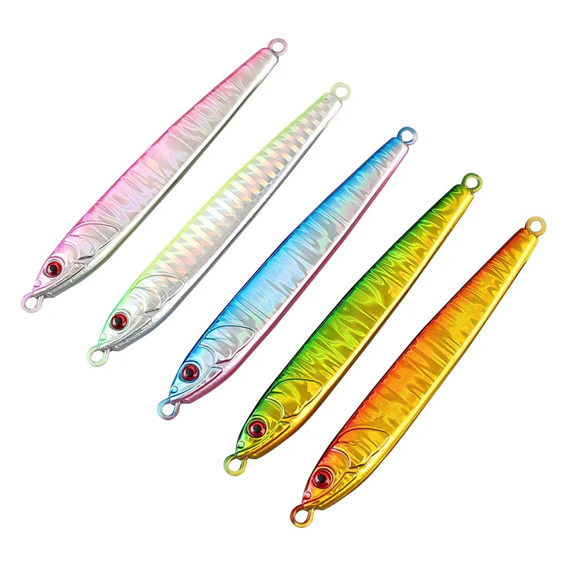 Factory Direct 9.5cm 40g Fishing Jigs Speed Jigging Pitching Lures Vertical Lead Saltwater Artificial Metal Jigging Lure