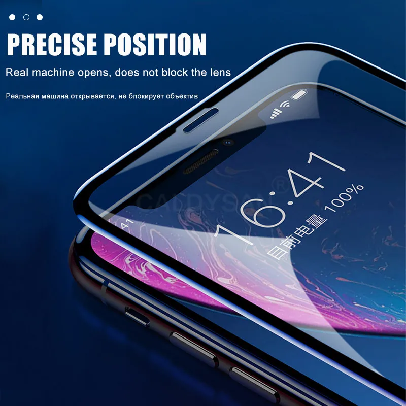  Защитное стекло 11D с изогнутыми краями и полным покрытием для iPhone 11 Pro Max X XR XS 6 6s 7 8 Plus защитная стеклянная