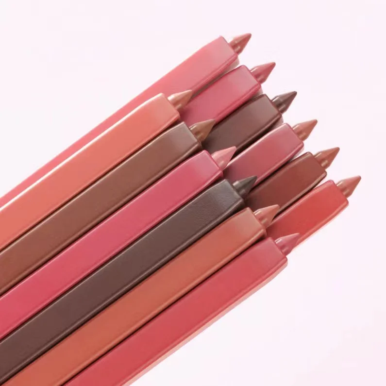 Vegan Retractable Creamy Lip Liner and Sharpener for Black Women Makeup waterproof Pigmented Lipliner Pencil