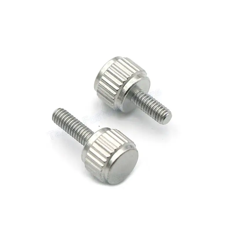 Wholesale Straight Grain Knurled Thumb Screws Stainless Steel Hand Grip Knob Bolts For Vernier Calipers