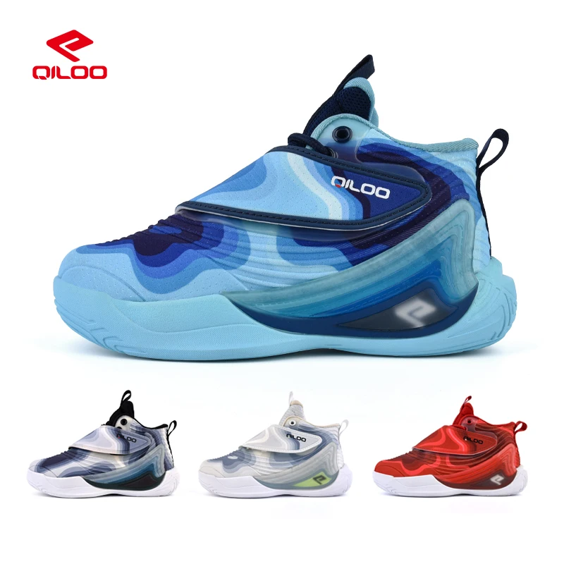 QILOO OEM \ OBM новый стиль дышащая устойчивая плоская Повседневная Баскетбольная обувь для детей