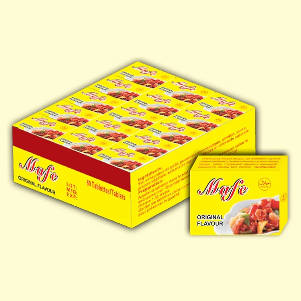 HALAL crayfish flavour bouillon cube seasoning cube & mixed spices seasoning stock cube