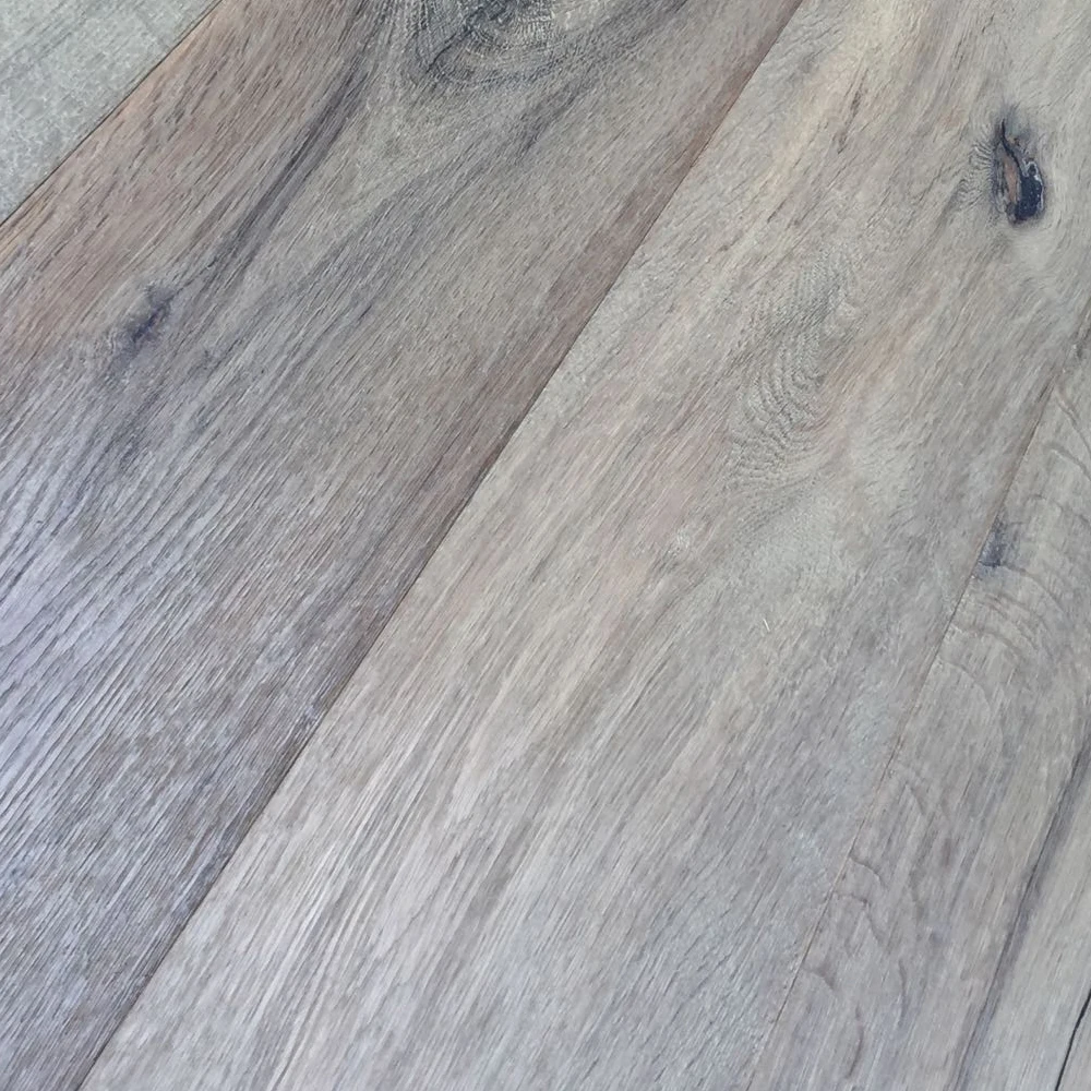Brushed Burned Engineered European Oak Wood Flooring Hard Wax Oil Finish