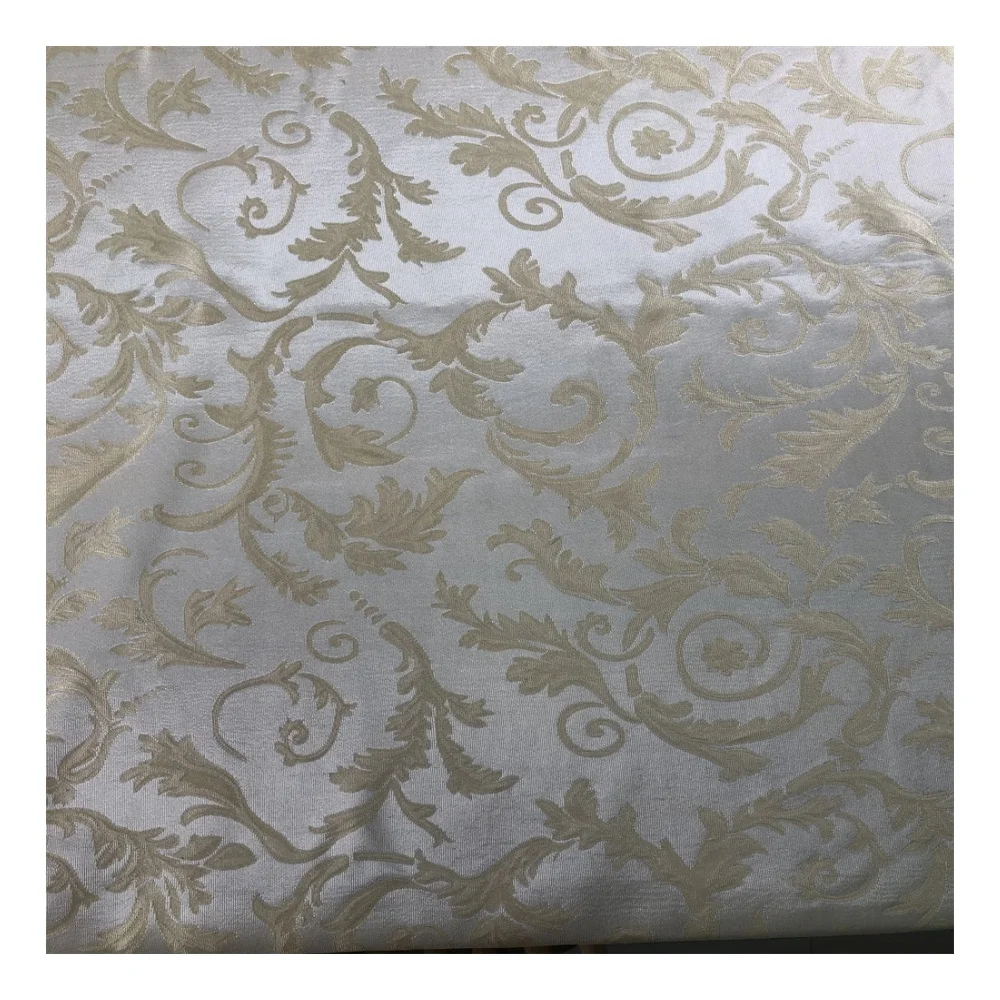 Modern design polyester material two tone jacquard fabric for curtain home textile