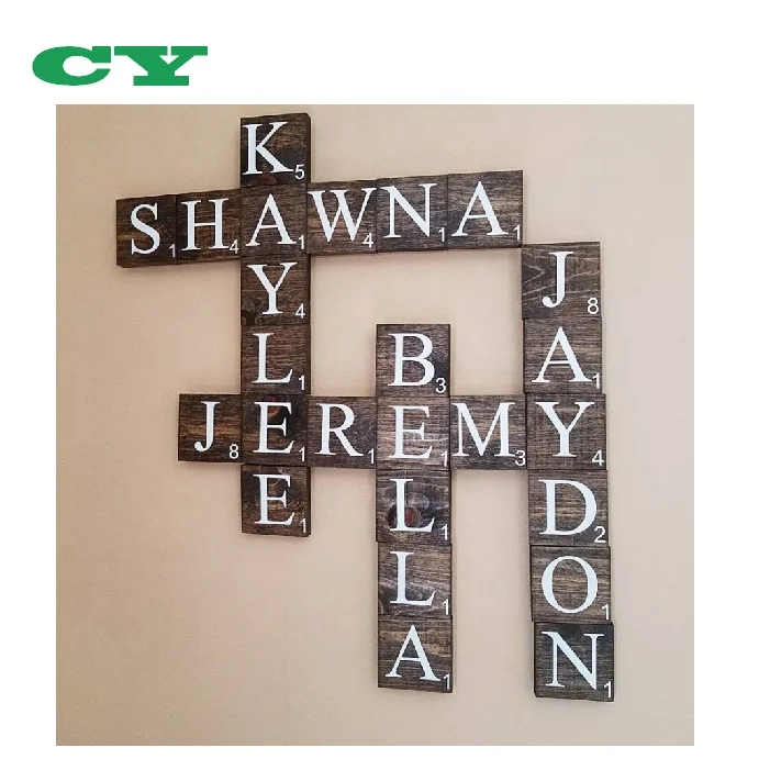  Wall Art Большой царапают настенная плитка стены искусства деревянные