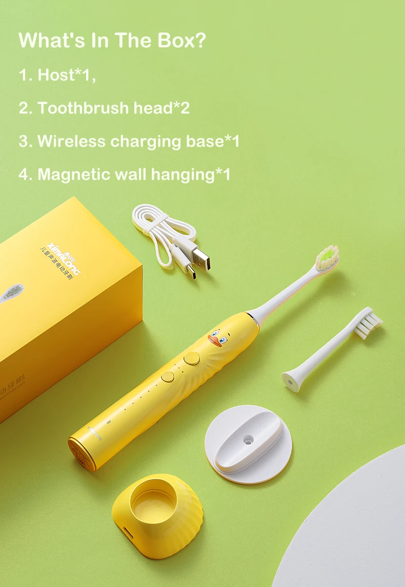 New arrival ultrasonic kids electric toothbrush customized smart sonic electric toothbrush