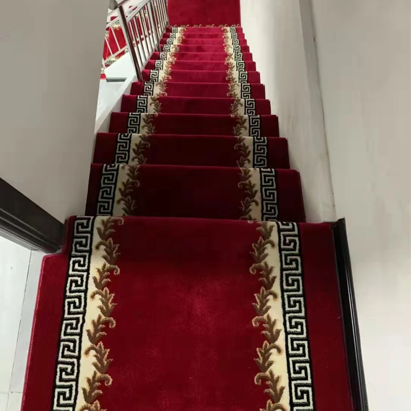 Self-adhesive Stair Tread Mat Anti-slip Decorative Villa Town House Home Hotel Stair Carpet