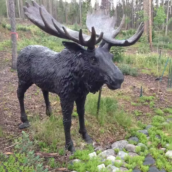 Bronze wild animal garden wild boar statues Animal Pig sculpture