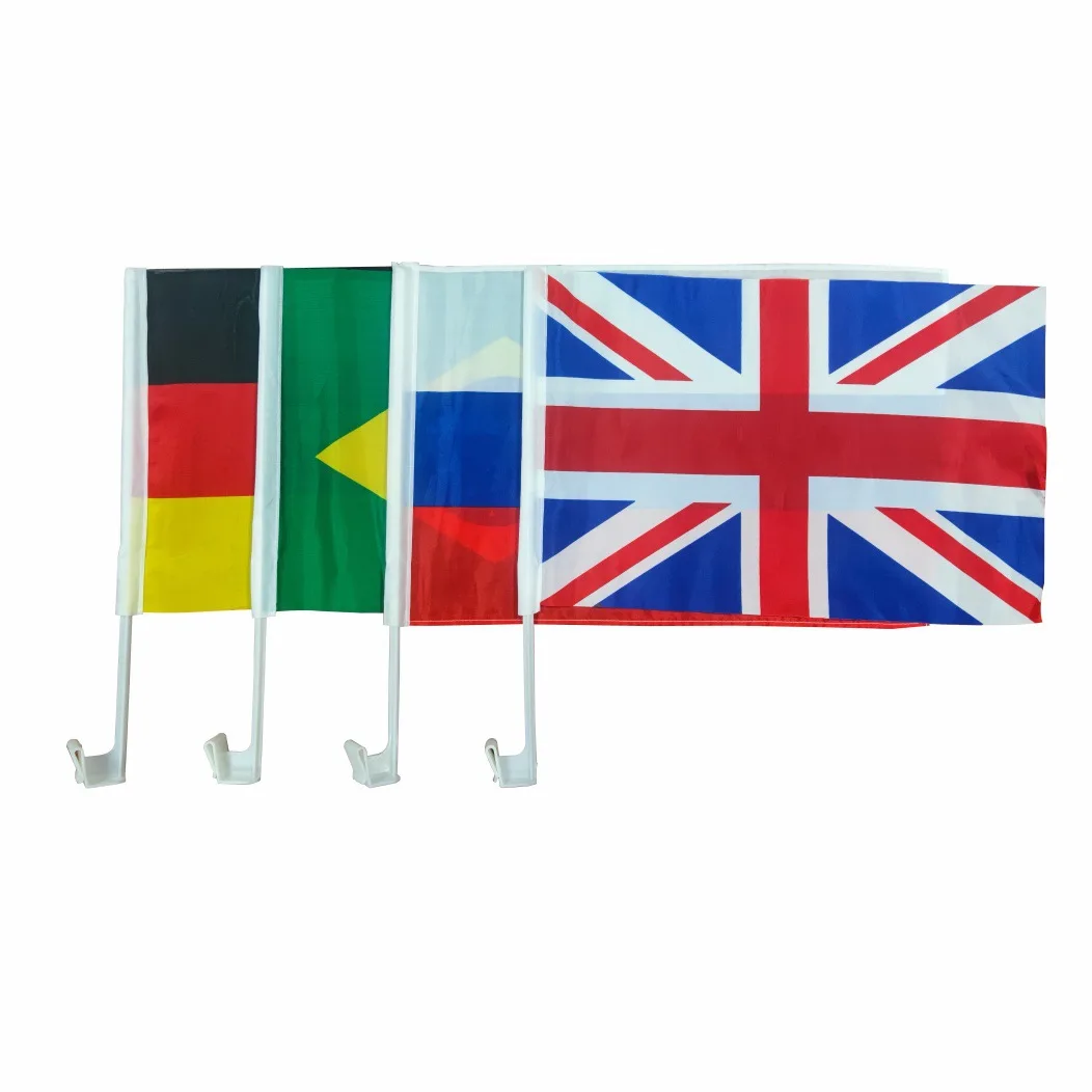 Hn 2024 European Countries National Flags European Countries 100% Polyester European Cup Car Flag for Football Game