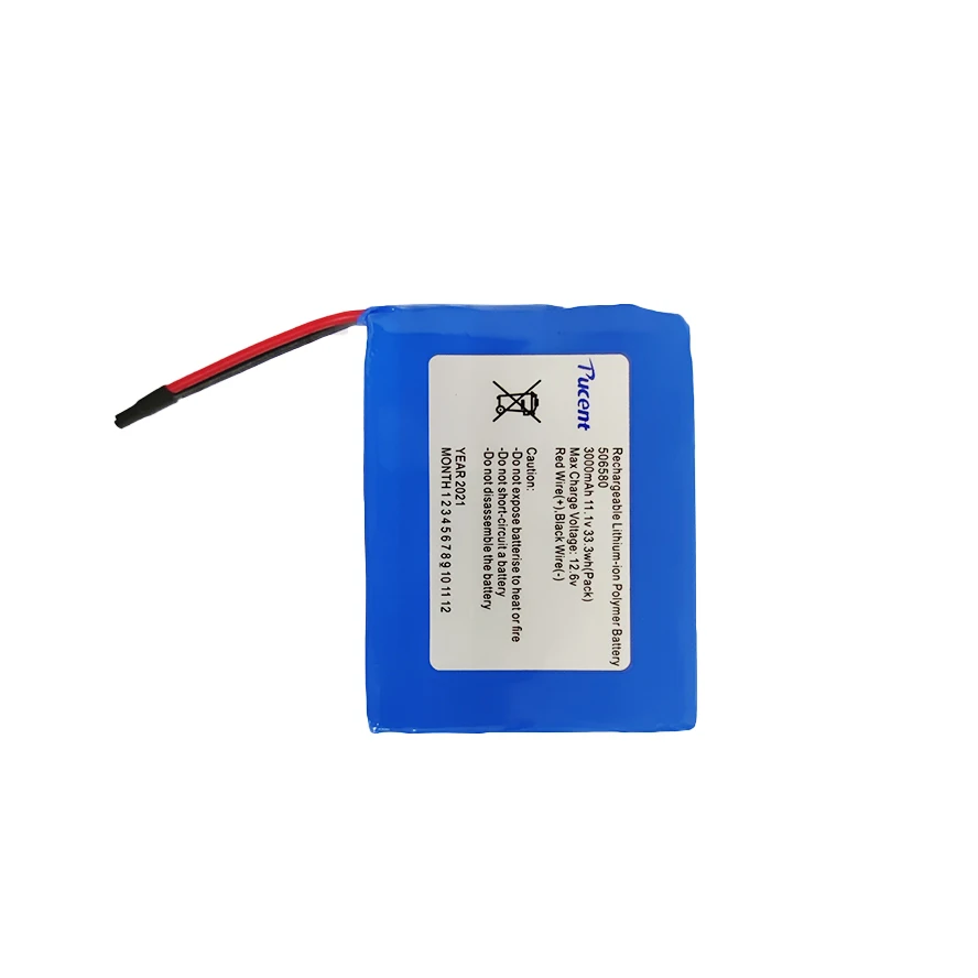 High Capacity 6s 11.1v Lipo Battery Lithium Ion Ebike Battery Pack 506580 3000mah Electric Bike Battery