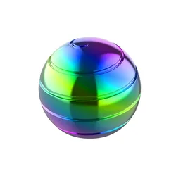 HUAMJ Novelty Desktop Rotating Round Stress Relief Antistress Metal Fidget Spinner