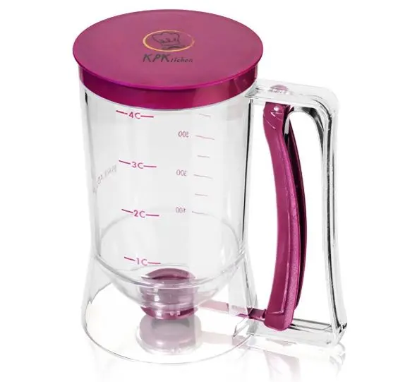 Pancake Batter Dispenser - Perfect Baking Tool for Cupcake Waffles Muffin Mix Cake or Any Baked Goods