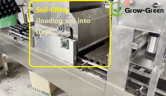 
Hot selling GGSCX-1000 high efficiency automatic nursery seeding machine with PLC control and man-machine touch screen 