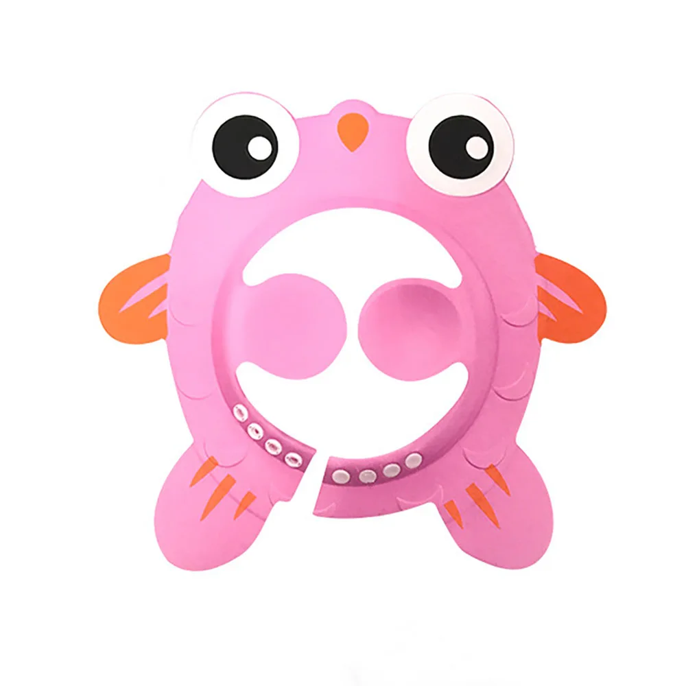 durable baby wash hair cover EVA soft foam fish shape bath hat shower cap