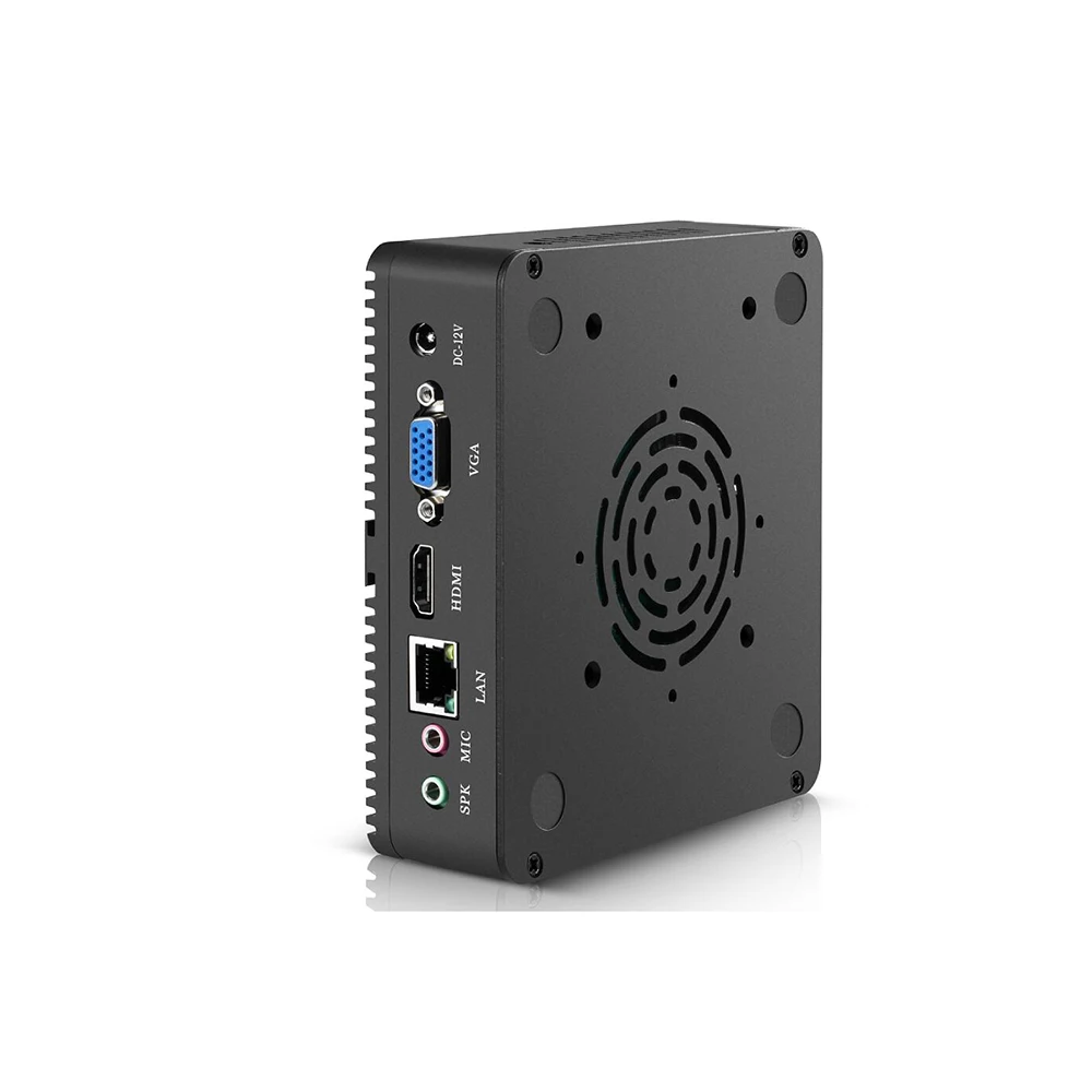  Мини-ПК без вентилятора In-tel Ce-leron J1900 Win10 Linux HTPC неттоп 5xUSB H D VGA 300 Мбит/с Wi-Fi NUC Компактный