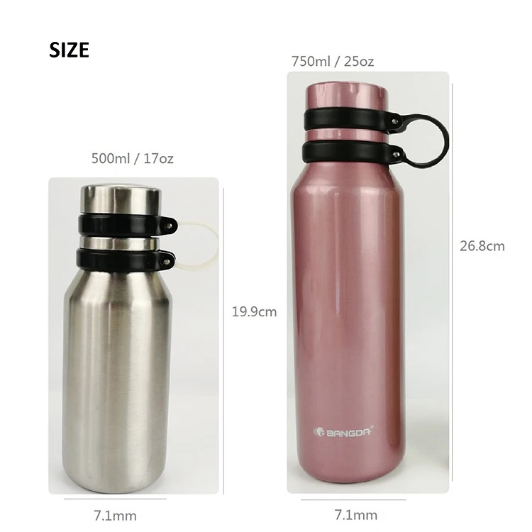 Спортивная термобутылка для воды из нержавеющей стали вакуумные фляжки сохранения питьевой горячая холодная прямая чашка бутылка под заказ