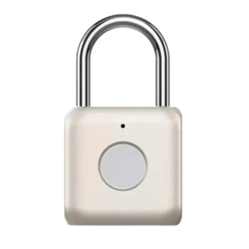 Portable Fingerprint Identification Padlock Smart Keyless Lockrechargeable Luggage Cabinet School Gym Locker