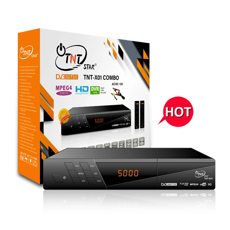 TNTSTAR TNT-X01 New satellite receiver with satip dvb with sim card  H.264 MPEG4 receiver dvb t2 stb android tv box digital sate