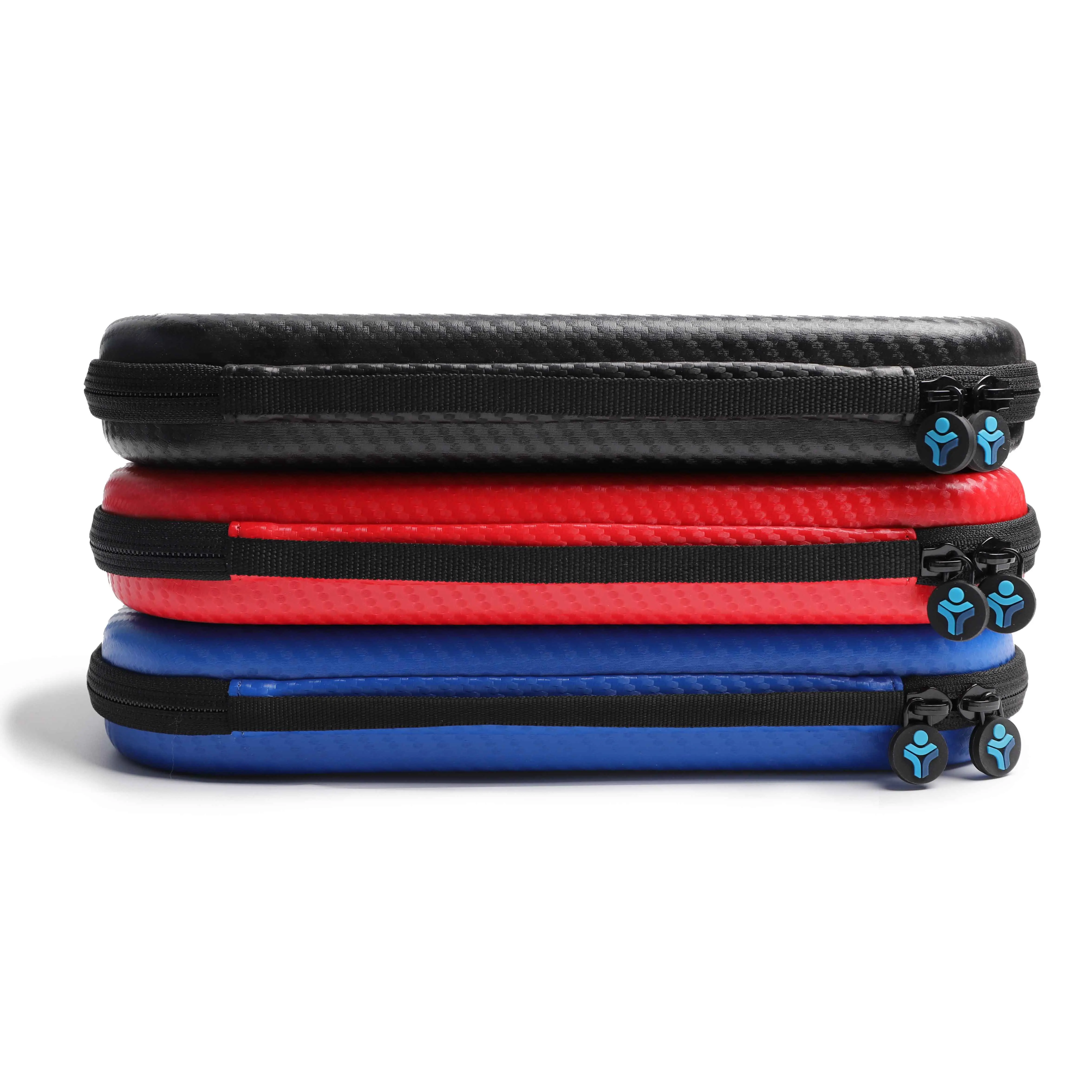 Custom EVA Carbon Fiber Medical Packaging Stethoscope Storage Box Holder Case with mesh pocket