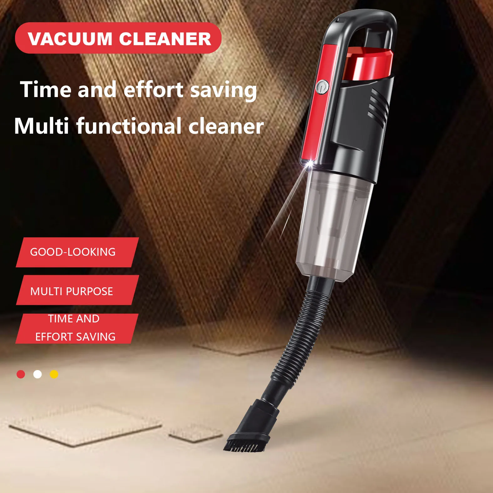 Wireless Portable Vacuum Hand held Cordless Cleaner 2 in 1 for Car 5kpa